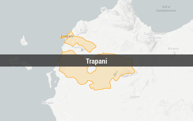 Map of Trapani