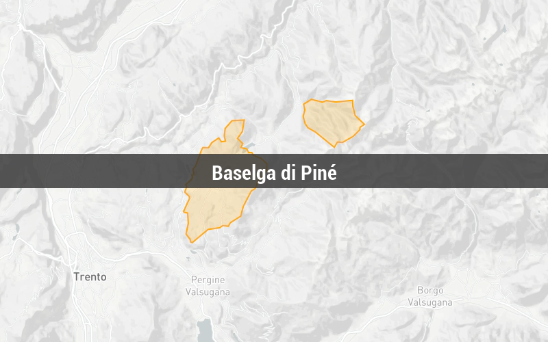 Map of Baselga di Piné