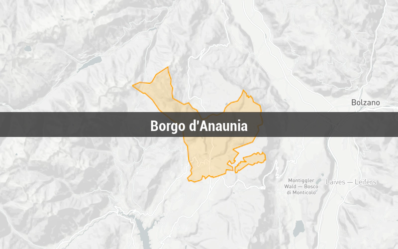 Map of Borgo d'Anaunia