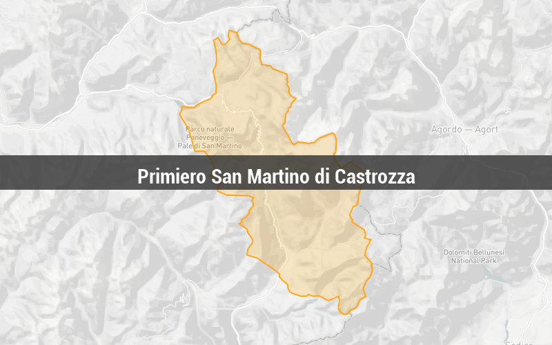 Map of Primiero San Martino di Castrozza