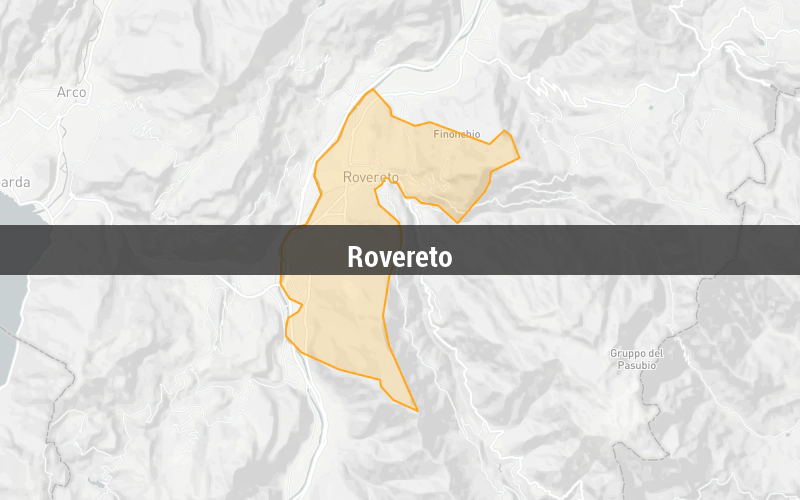 Map of Rovereto