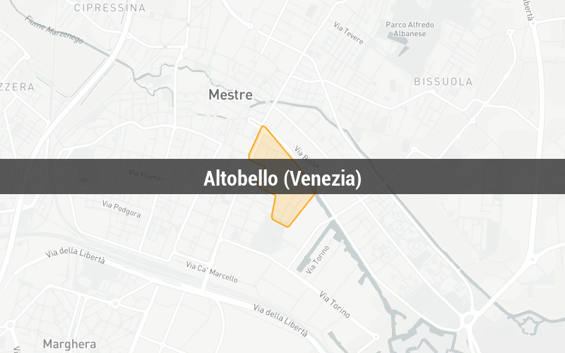 Map of Altobello (Venezia)