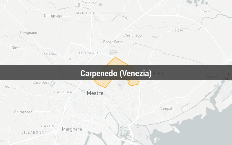 Map of Carpenedo (Venezia)