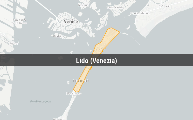 Map of Lido (Venezia)