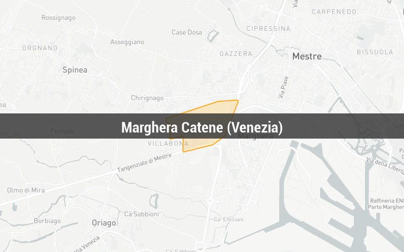 Map of Marghera Catene (Venezia)