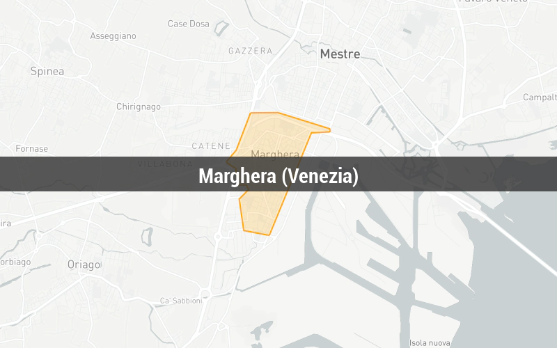 Map of Marghera (Venezia)