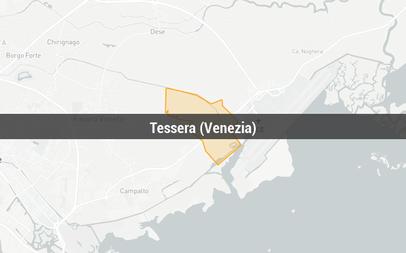 Map of Tessera (Venezia)
