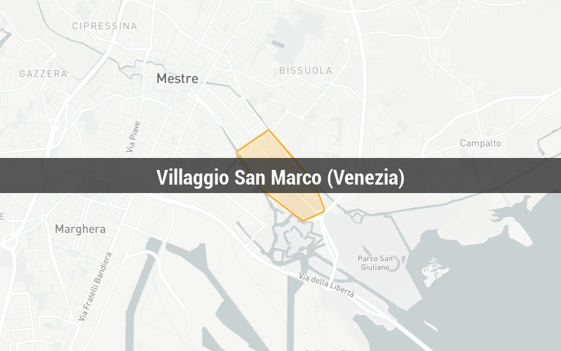 Mappa di Villaggio San Marco (Venezia) Mappa di Villaggio San Marco (Venezia)