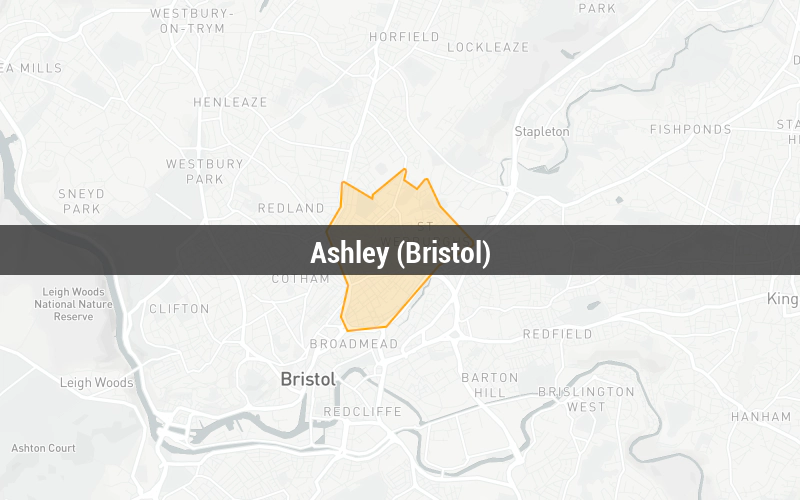 Map of Ashley (Bristol)