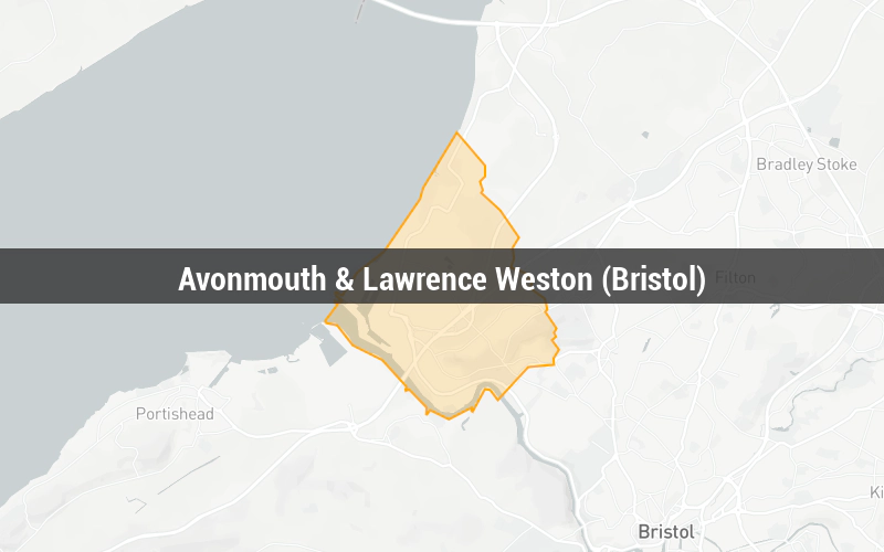 Map of Avonmouth & Lawrence Weston (Bristol)