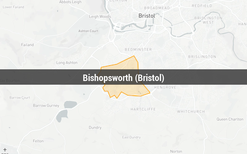 Map of Bishopsworth (Bristol)