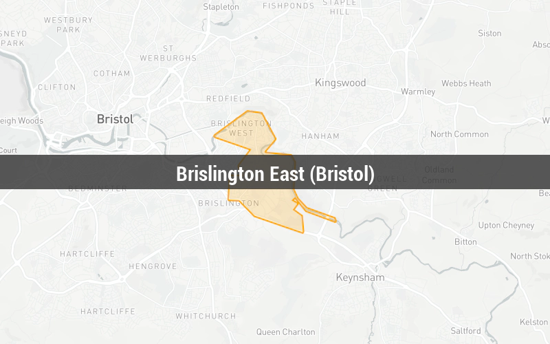 Map of Brislington East (Bristol)