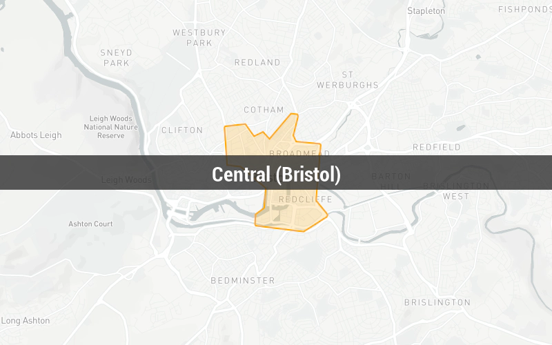 Map of Central (Bristol)