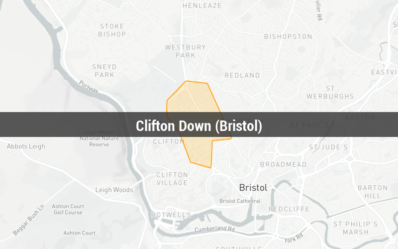 Map of Clifton Down (Bristol)