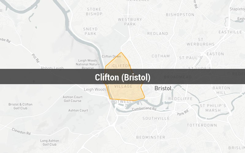 Map of Clifton (Bristol)