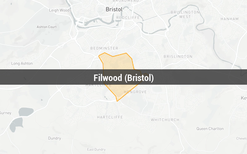 Map of Filwood (Bristol)