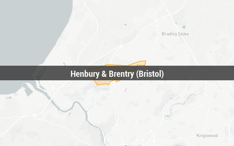 Map of Henbury & Brentry (Bristol)