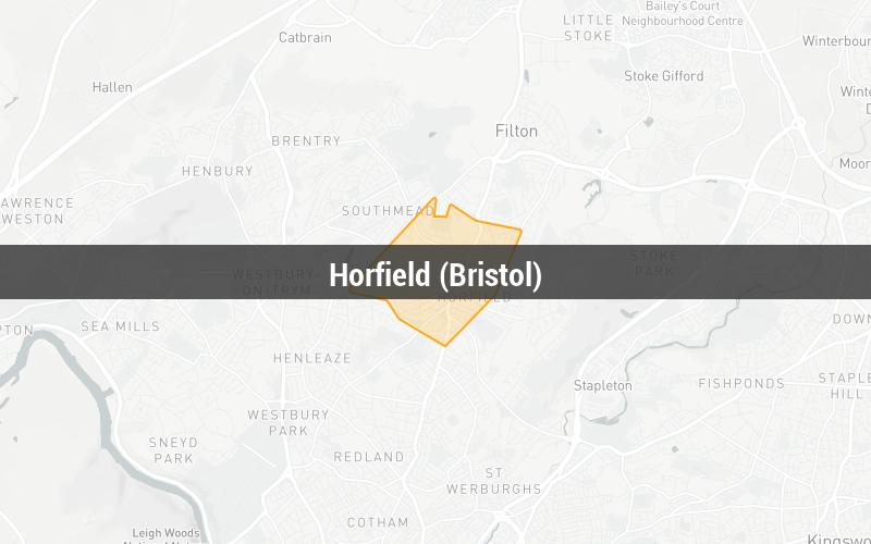 Map of Horfield (Bristol)