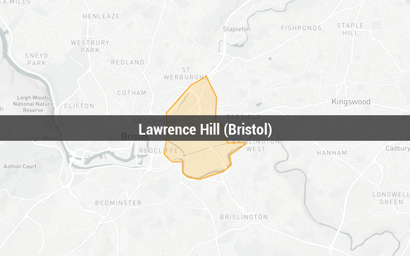 Map of Lawrence Hill (Bristol)