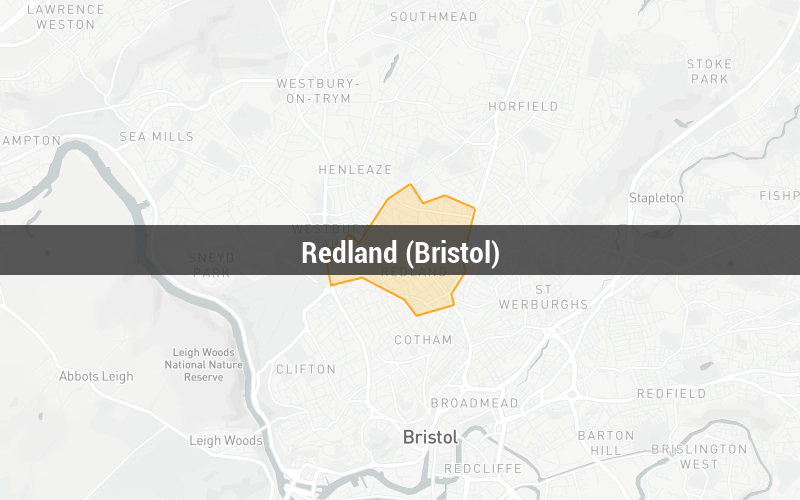 Map of Redland (Bristol)