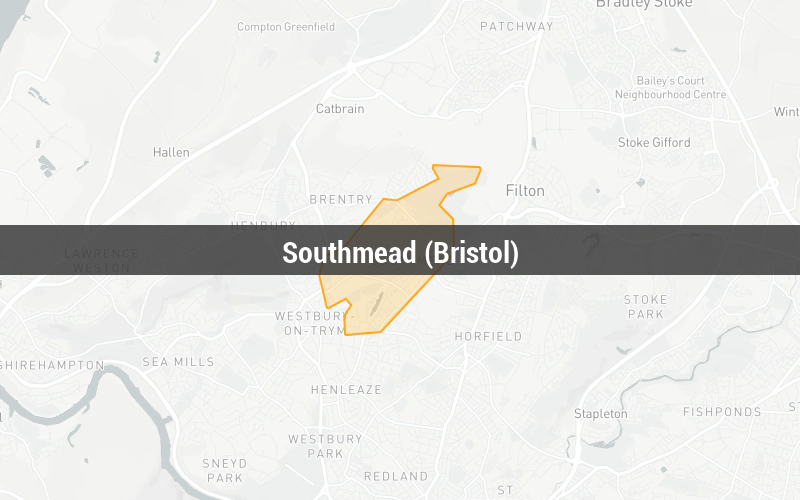 Map of Southmead (Bristol)