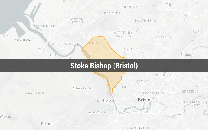 Map of Stoke Bishop (Bristol)