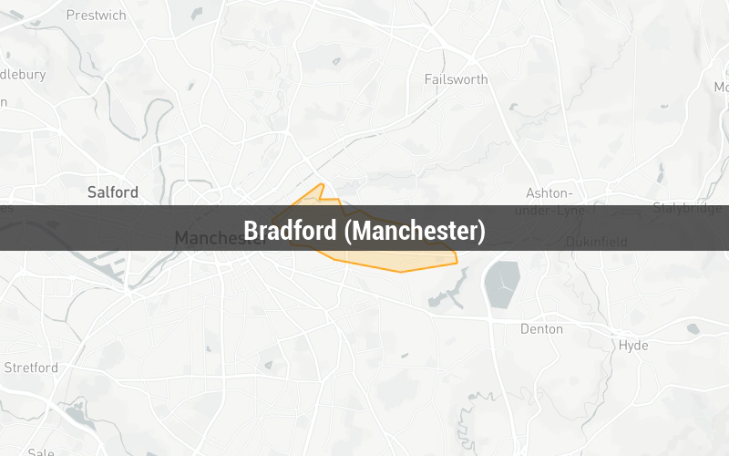 Map of Bradford (Manchester)