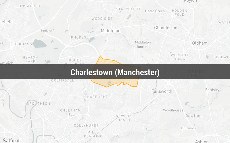 Map of Charlestown (Manchester)