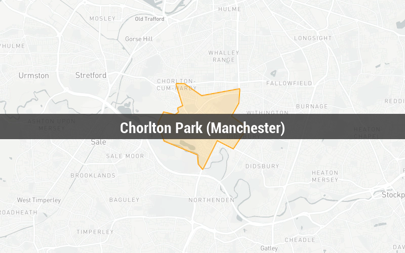 Map of Chorlton Park (Manchester)