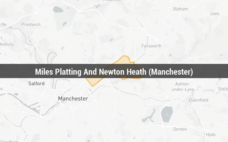 Map of Miles Platting And Newton Heath (Manchester)