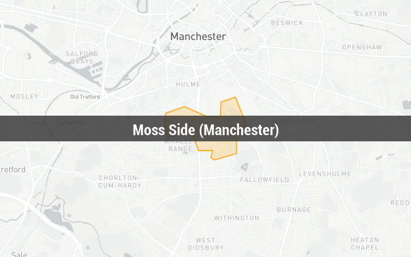 Map of Moss Side (Manchester)