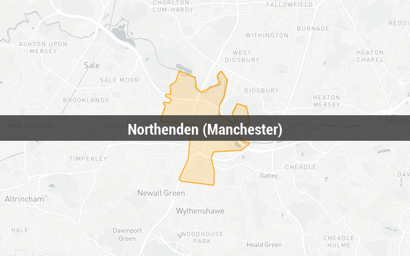 Map of Northenden (Manchester)