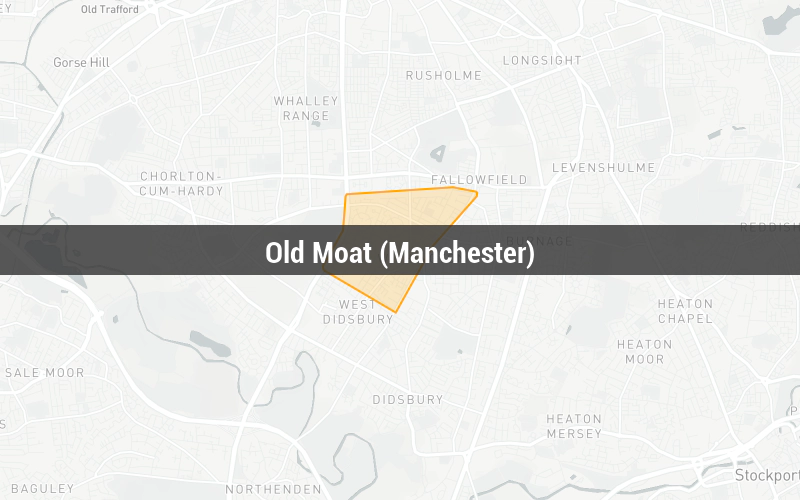 Map of Old Moat (Manchester)