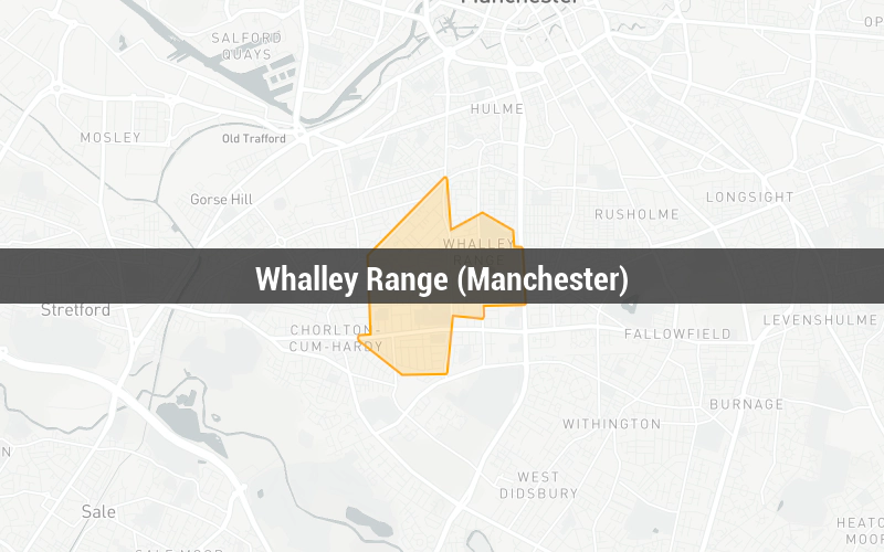 Map of Whalley Range (Manchester)