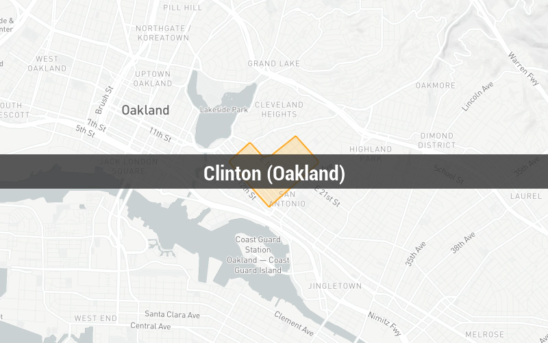 Map of Clinton (Oakland)