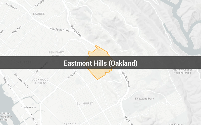 Map of Eastmont Hills (Oakland)