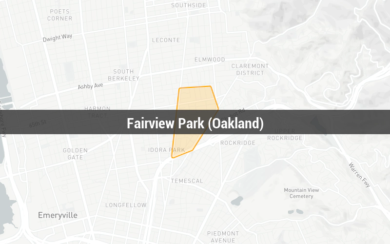 Map of Fairview Park (Oakland)