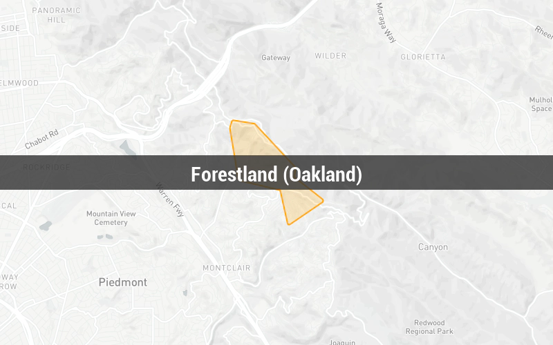 Map of Forestland (Oakland)