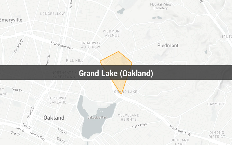 Map of Grand Lake (Oakland)