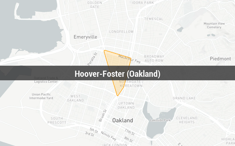 Map of Hoover-Foster (Oakland)