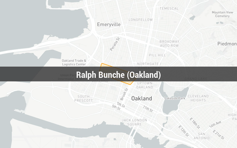 Map of Ralph Bunche (Oakland)