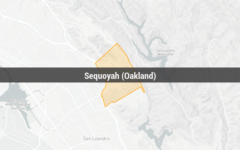 Map of Sequoyah (Oakland)