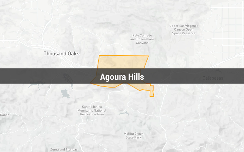 Map of Agoura Hills