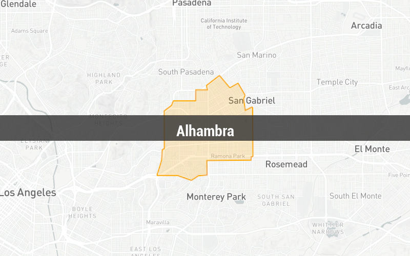 Map of Alhambra