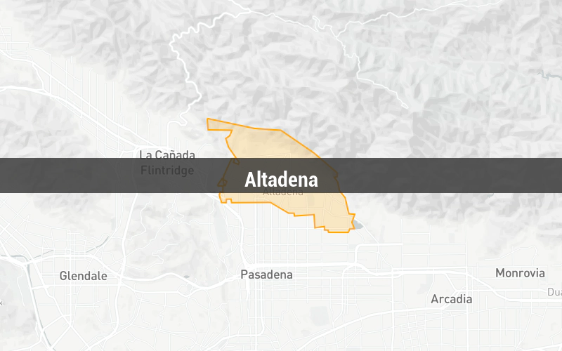 Map of Altadena