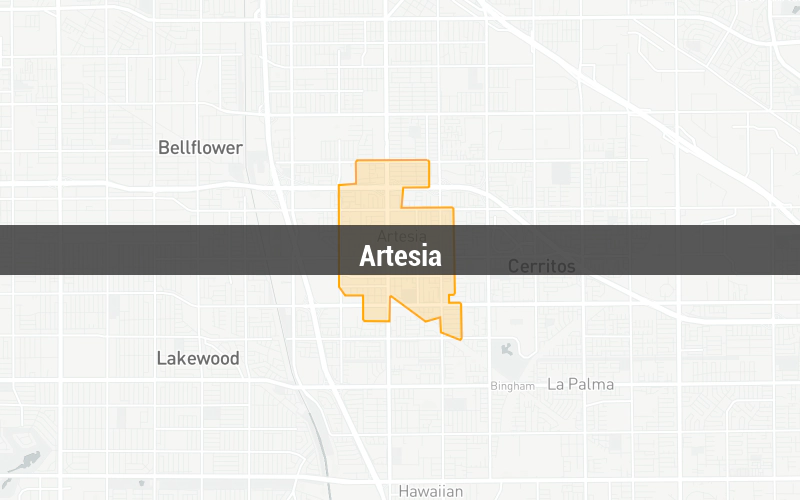 Map of Artesia