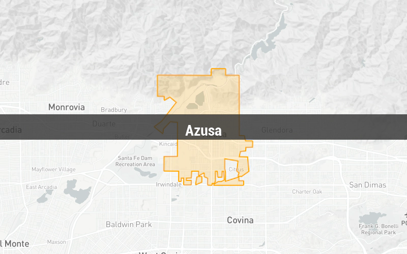 Map of Azusa