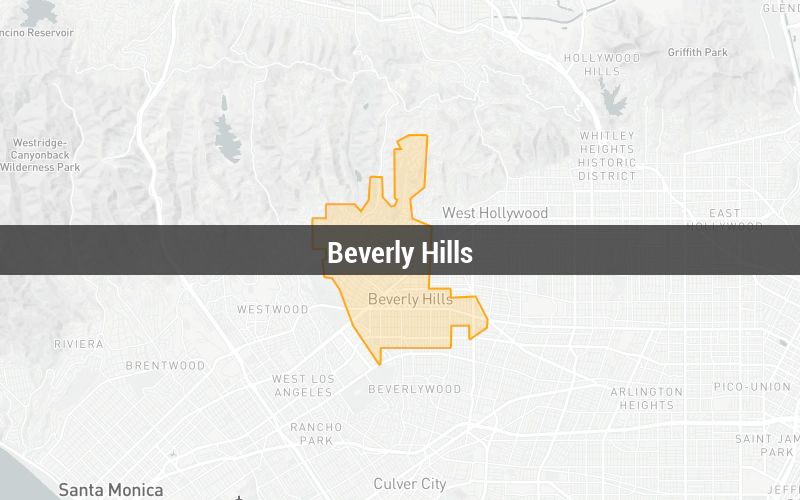 Map of Beverly Hills