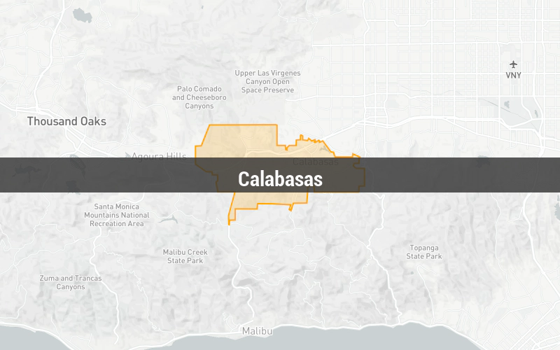 Map of Calabasas