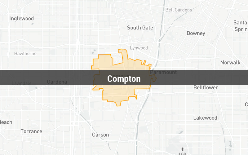 Map of Compton